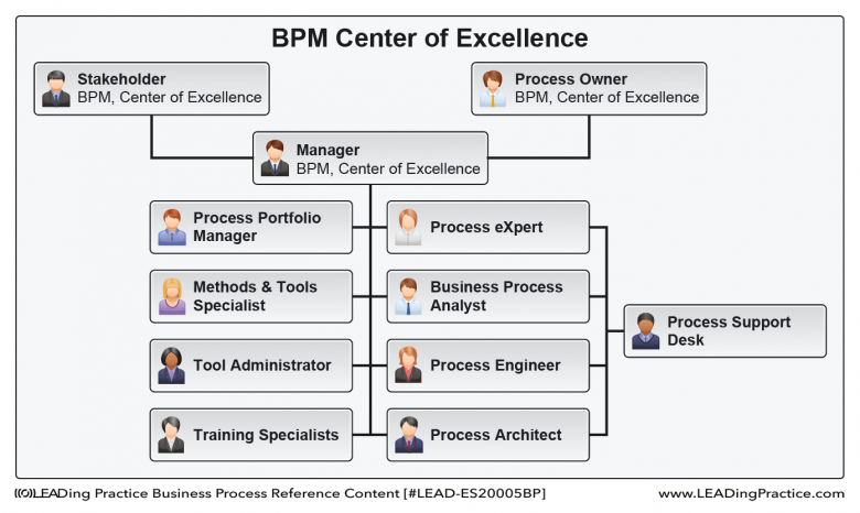 Typical BPM CoE Roles.