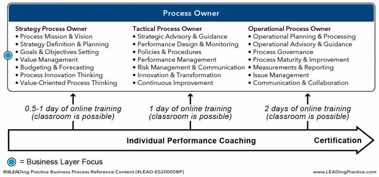 The Process Owner learning model.