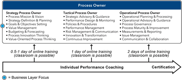 Process owner Roadmap